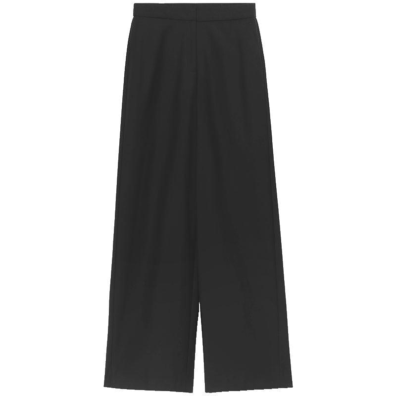 Black Acetate Wide Leg Trousers GOELIA