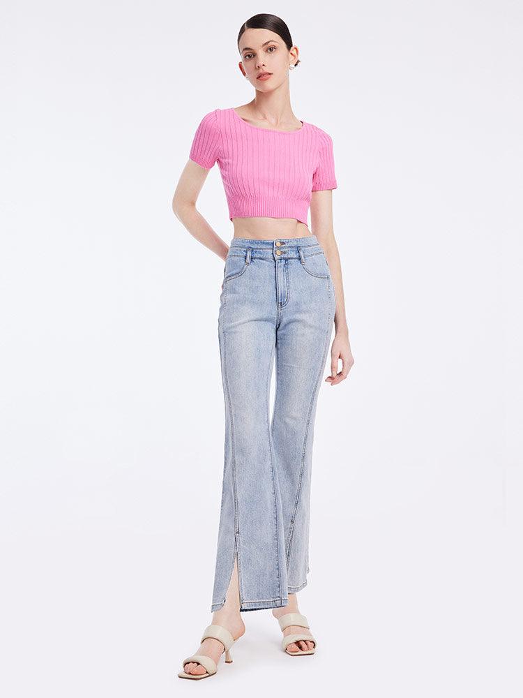 Basic Fitted Crop Top GOELIA