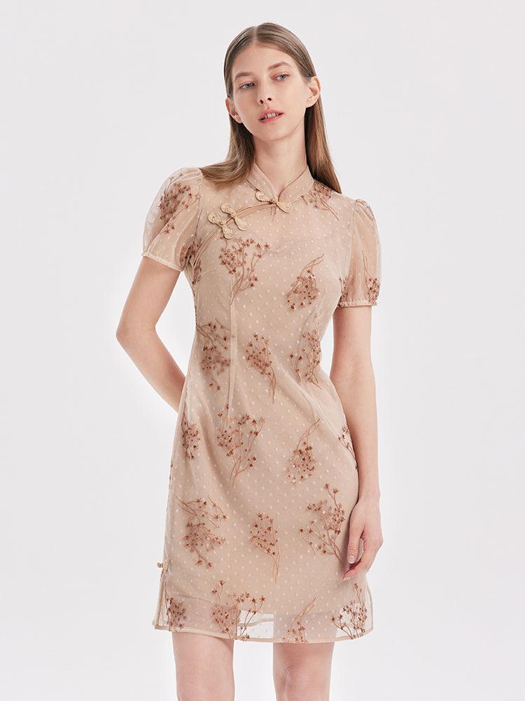 Cheongsam Embroidery Dress GOELIA