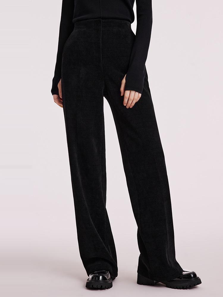 Knit Straight Full Length Pants GOELIA