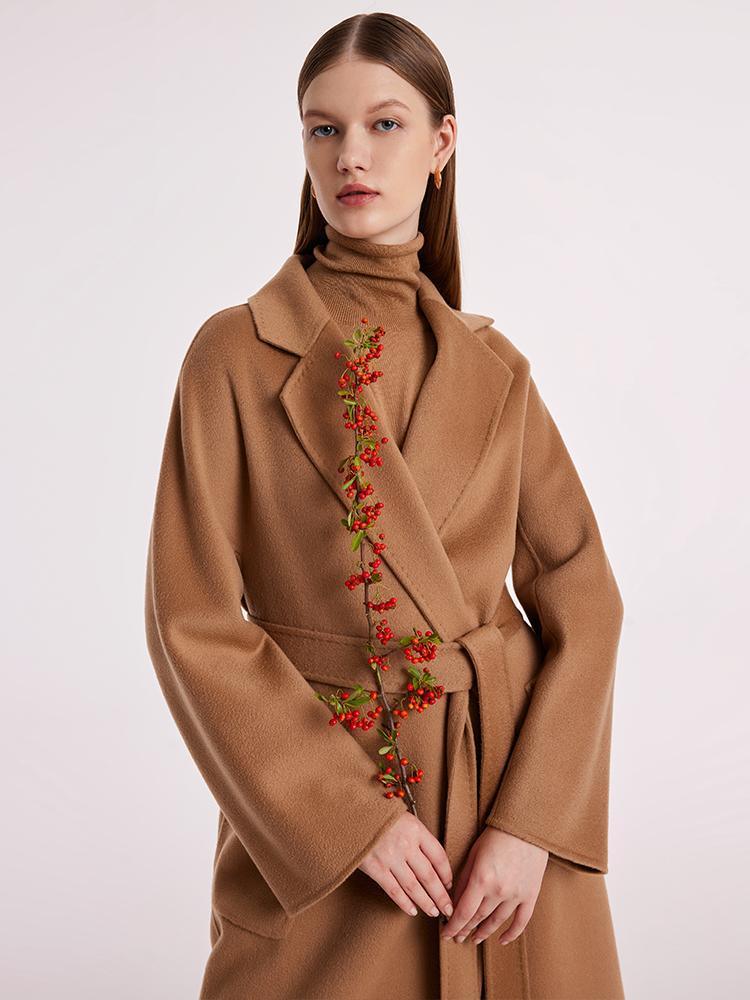 Pure Cashmere Tie-up Coat GOELIA