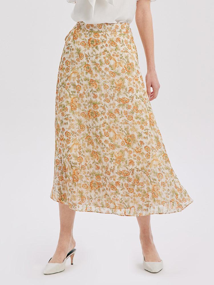 One-Pieced Floral Skirt GOELIA