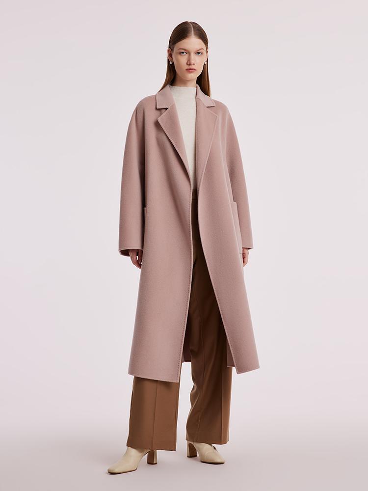 Pure Cashmere Tie-up Coat GOELIA