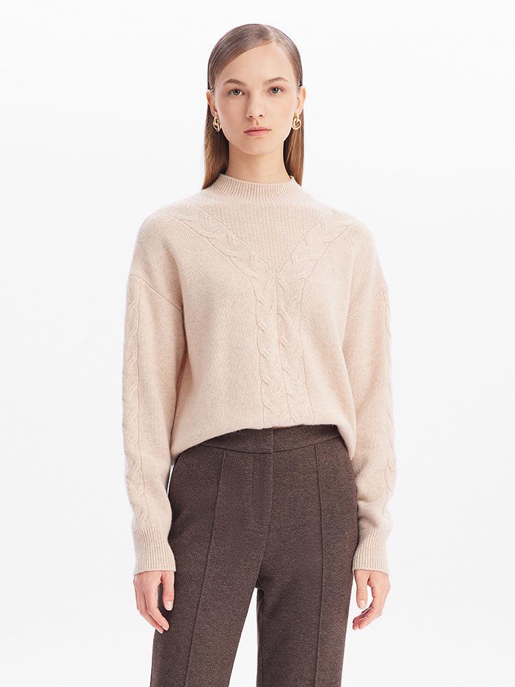 Beige Woolen Sweater GOELIA