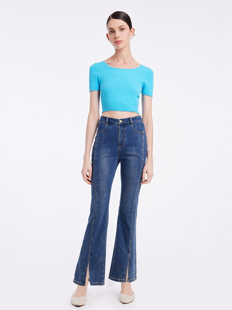 Basic Fitted Crop Top GOELIA