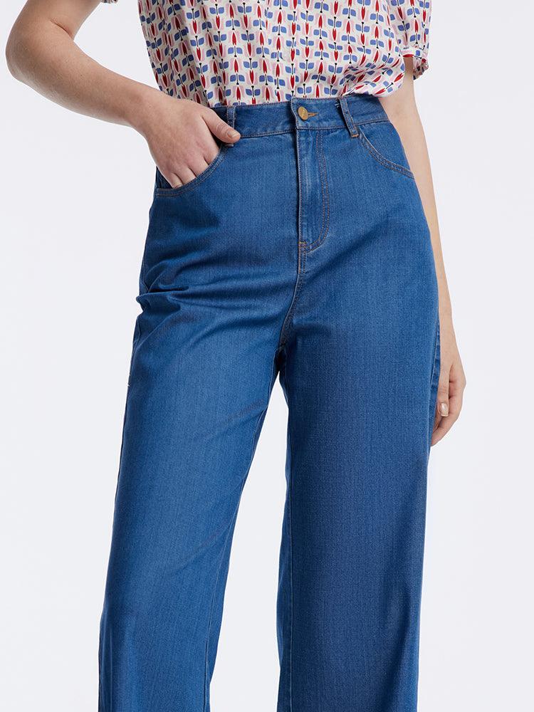 High Waist Straight Jeans GOELIA