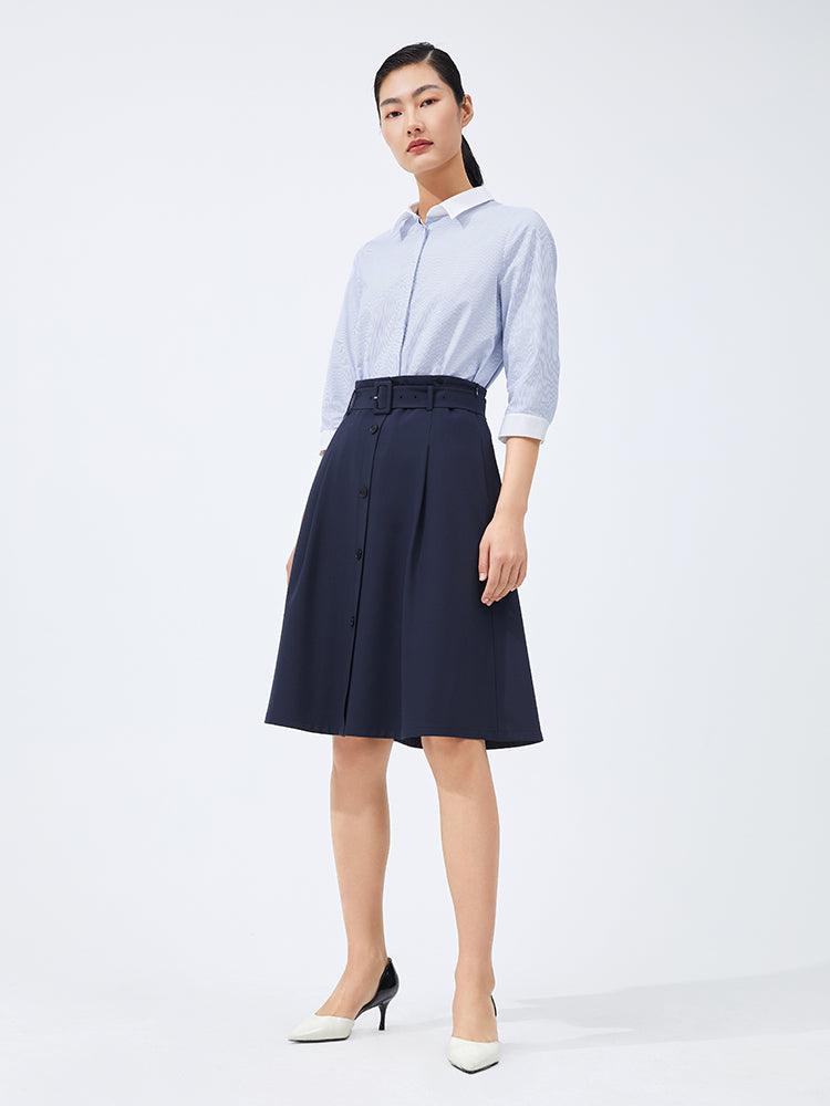 High Waisted A-line Half Skirt GOELIA