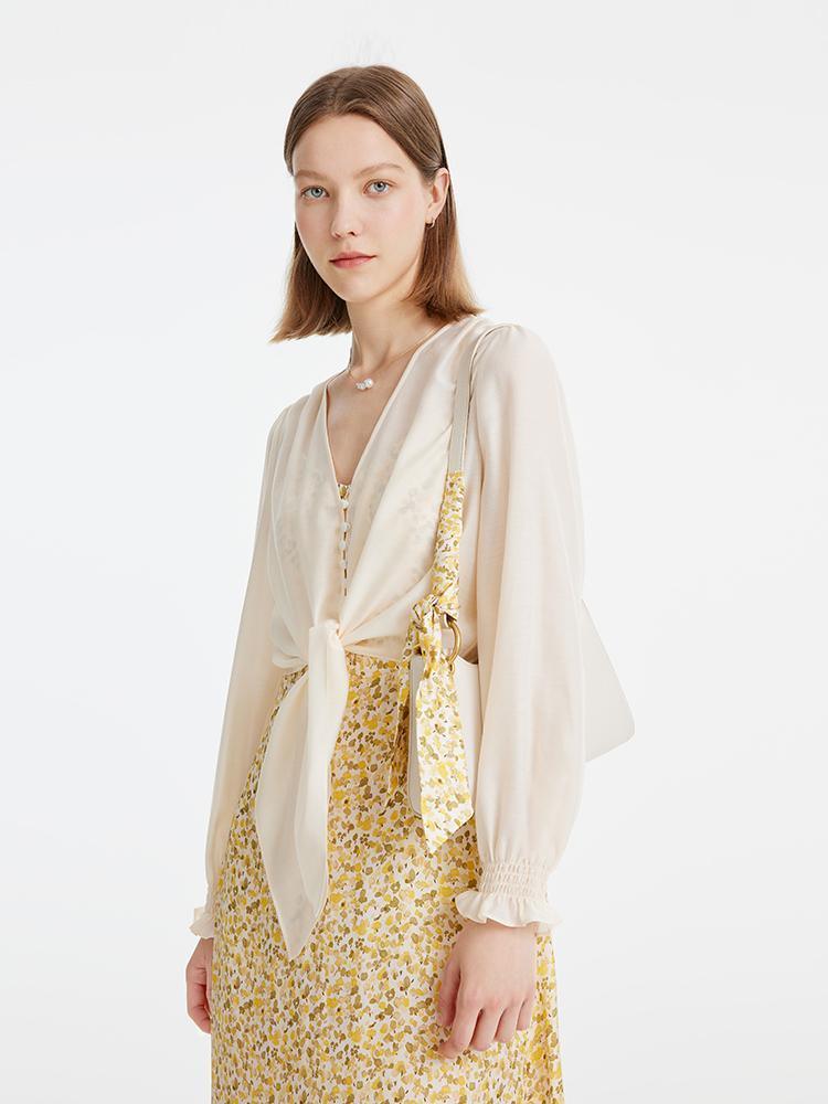 Shirt And Floral Slip Dress Suit GOELIA