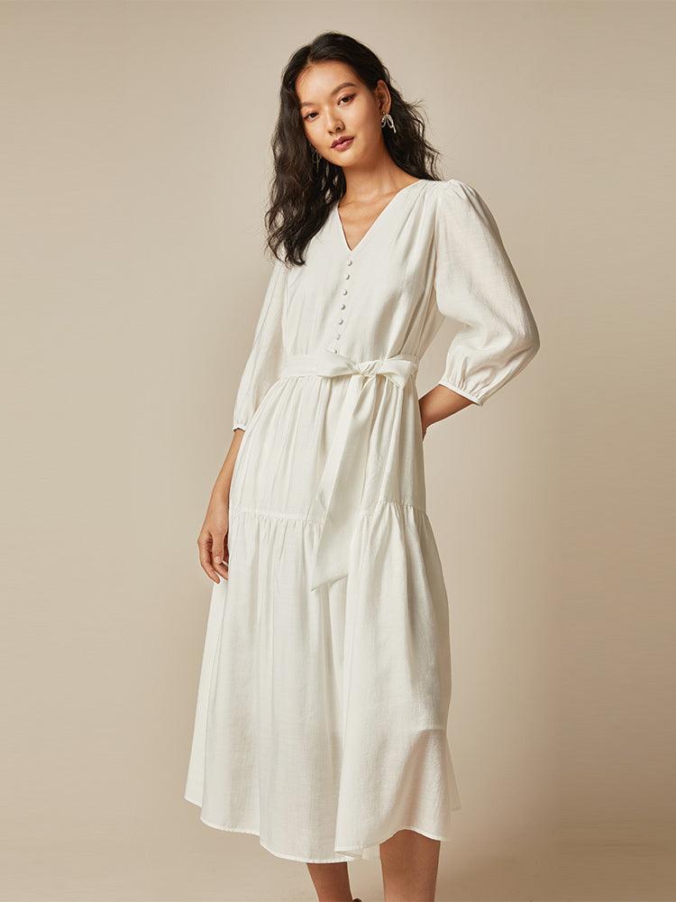 Acetate Ankle-Length Dress GOELIA