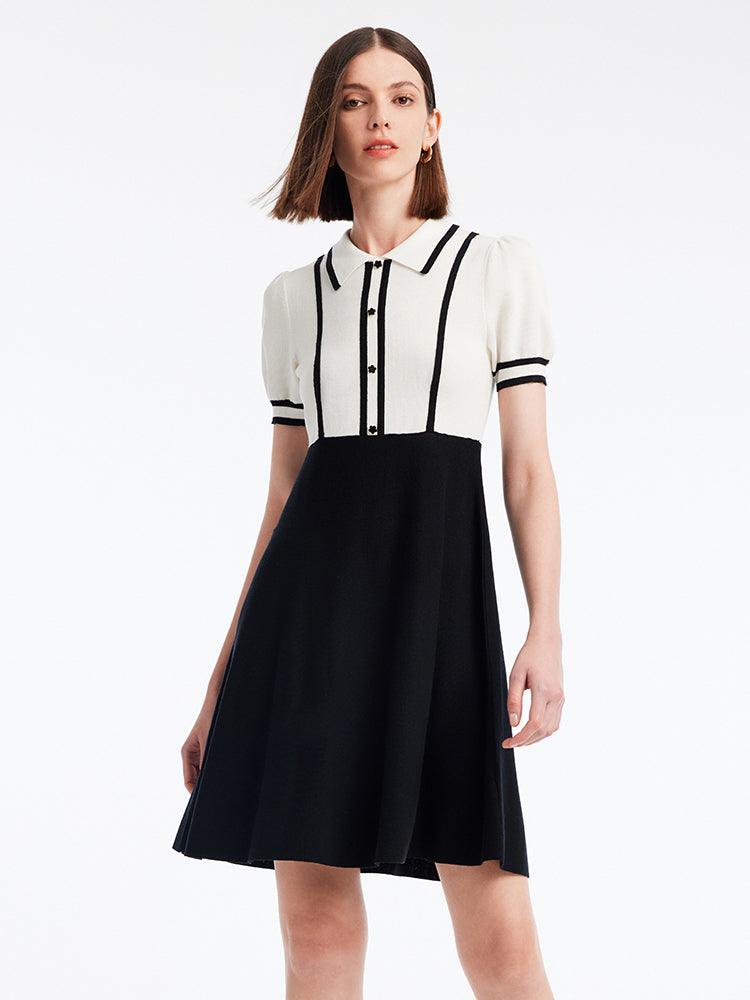 Waist-slimming College Commuter Dress GOELIA