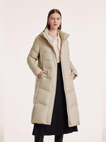 Hooded Long Goose Down Garment GOELIA