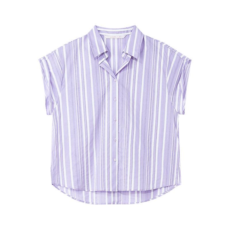 Purple Stripe Shirt GOELIA