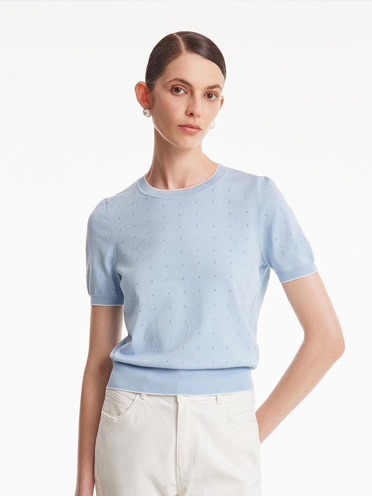 Acetate Pullover Top
