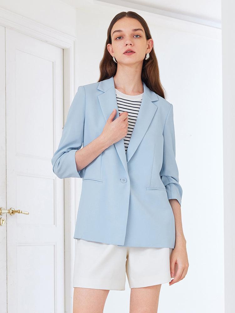 Minimalist One-Button Blazer GOELIA