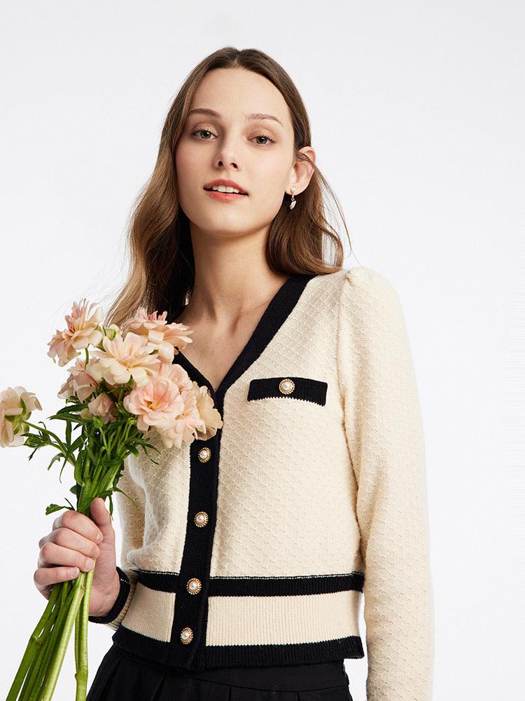 Classic Tweed Jacquard Cardigan& Skirt Two-Piece Suit GOELIA