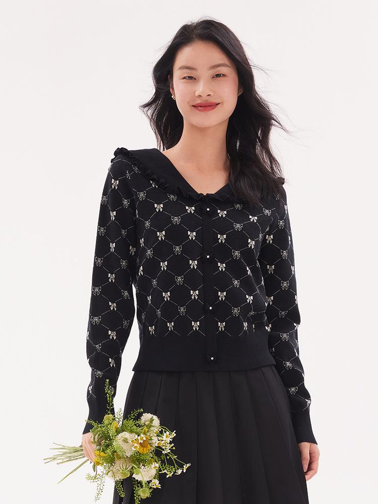 Jacquard Knitted Sweater GOELIA