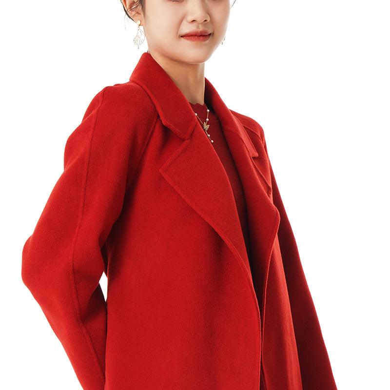 Mid-Length Wool And Silk-Blend Coat GOELIA