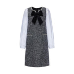 Elegant Mini Dress With Detachable Bowknot GOELIA