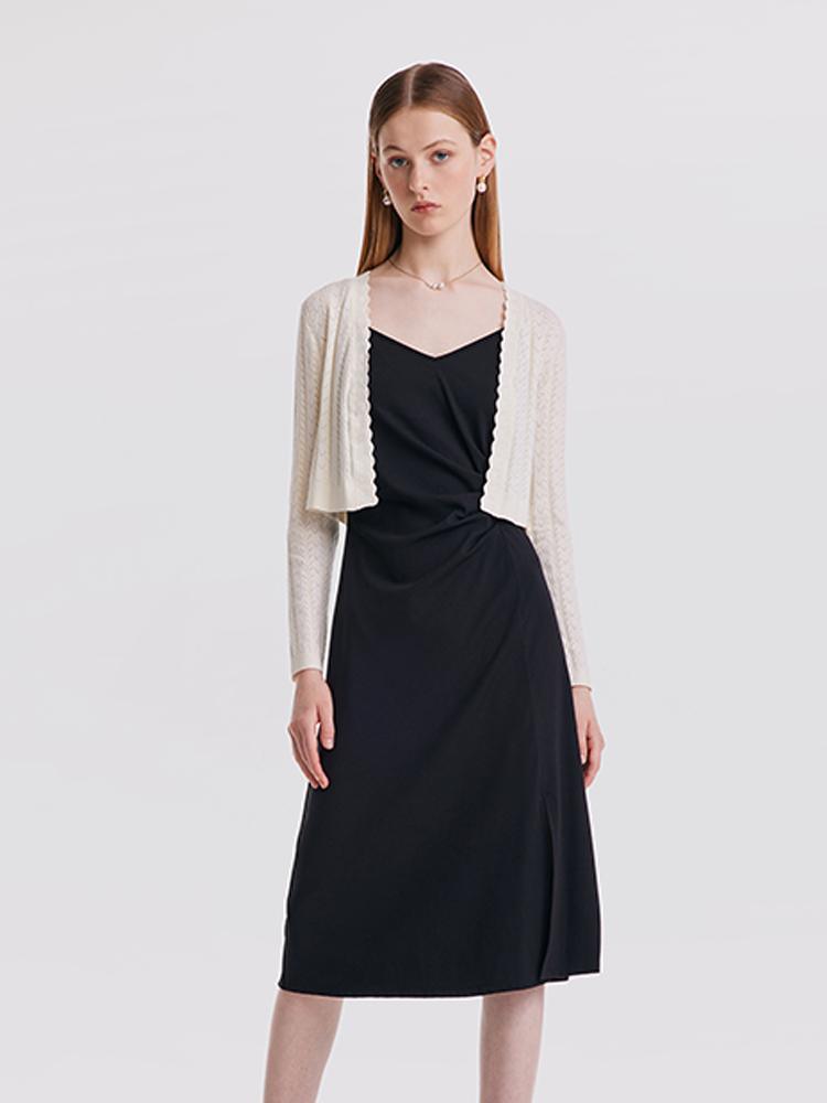 Cardigan And Slip Dress Two-Piece Set