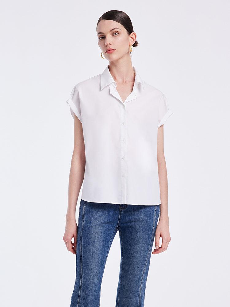 Short Sleeve White Shirt GOELIA