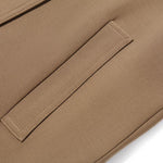Double Layer Worsted Wool Trench Coat GOELIA