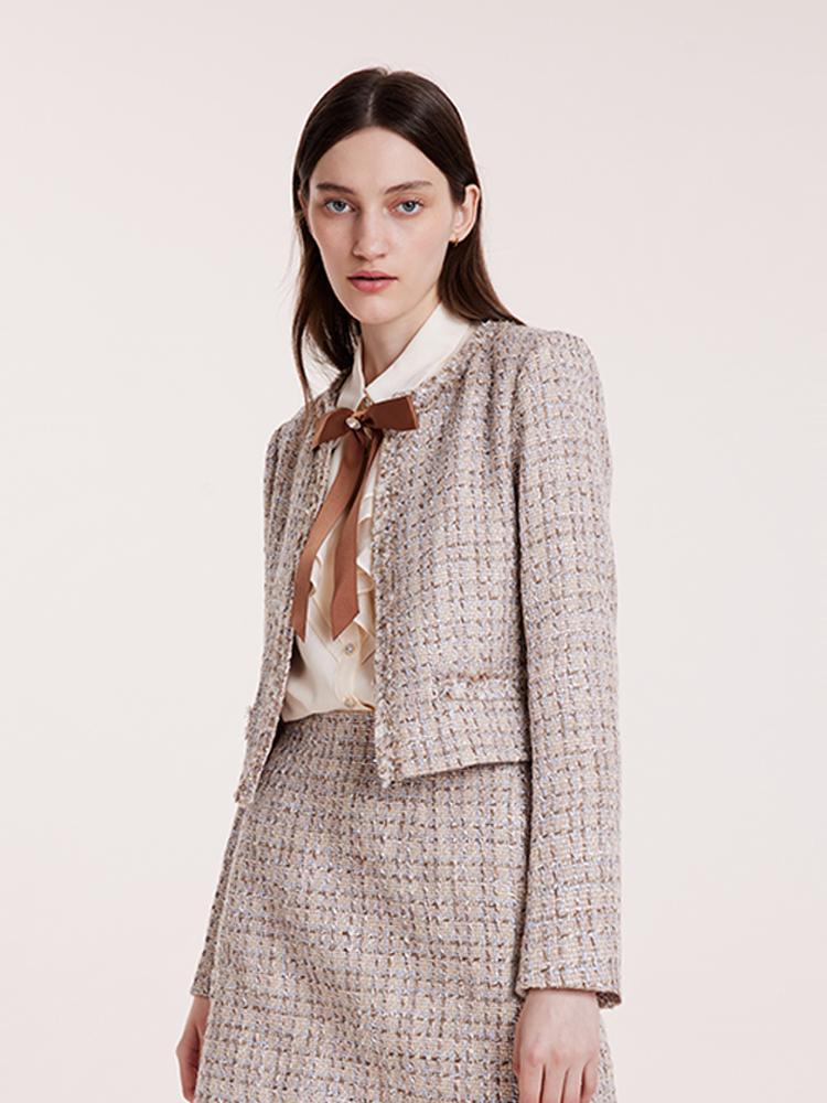 Knitted Tweed Short Jacket GOELIA