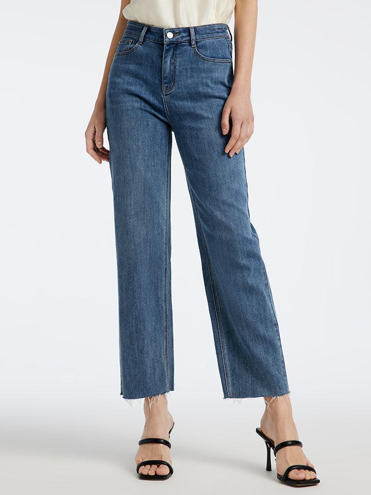 Straight-legged Ankle Length Jeans GOELIA