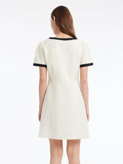 Chic Jacquard Dress (With Bowknot) GOELIA