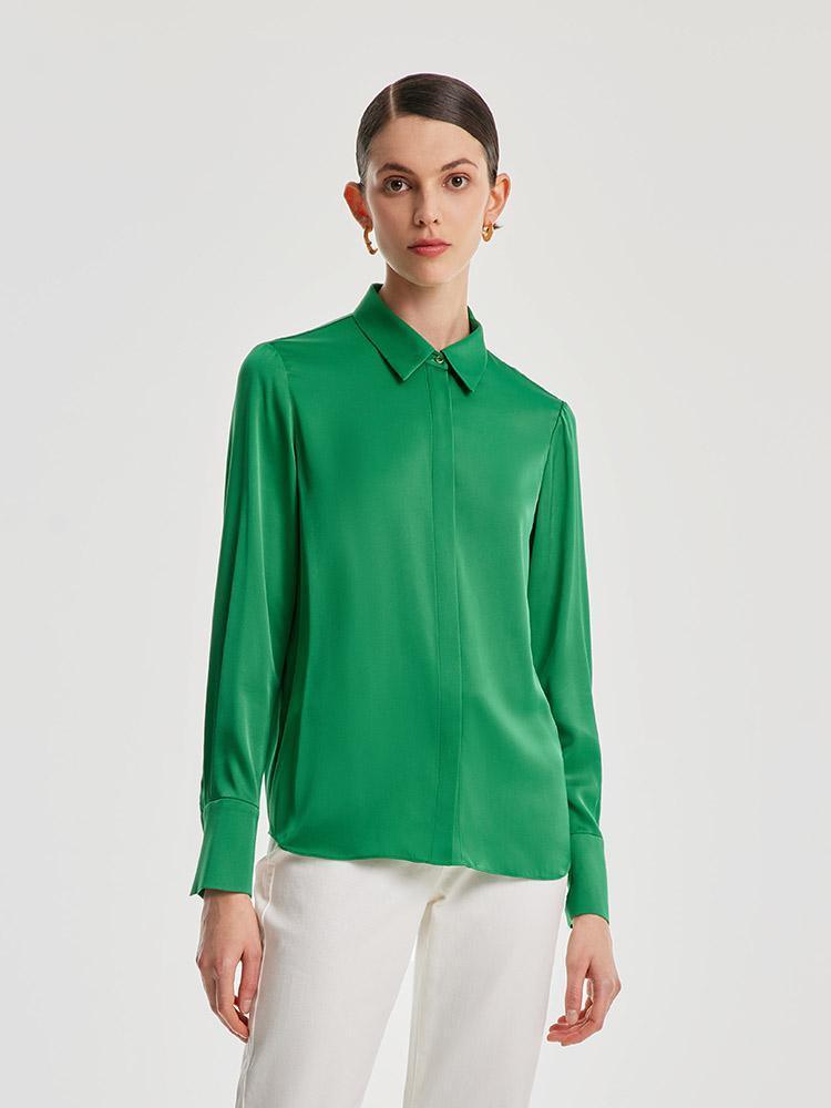 22momme Stretch Silk Shirt GOELIA