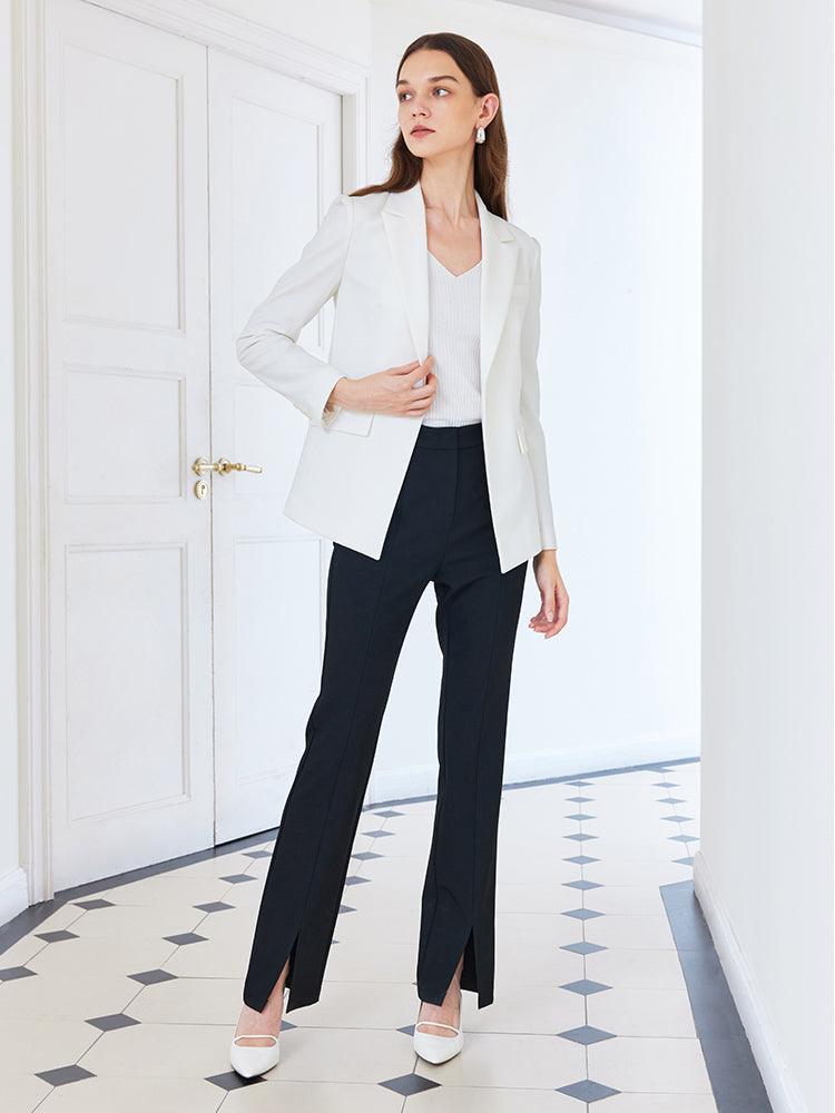 White Slim White Blazer GOELIA