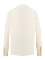 Ivory Shirt With Small Bow Tie GOELIA
