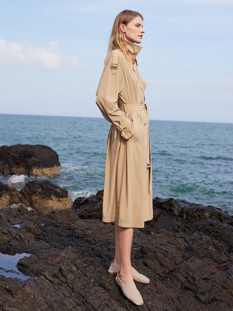 Lightweight Trench Coat With Belt GOELIA