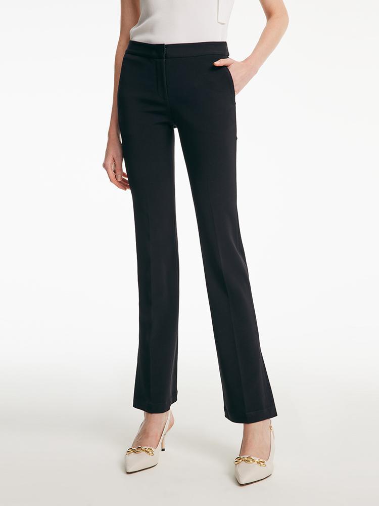 Acetate Stretchy Slight Flared Pants GOELIA