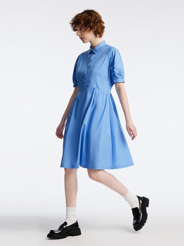 Cotton Waist-skimming Dress GOELIA