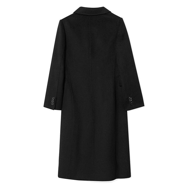 Double-Breasted Cashmere Double Woolen Coat GOELIA