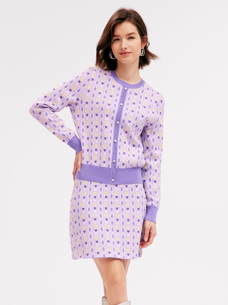 Jacquard Knitted Suit GOELIA