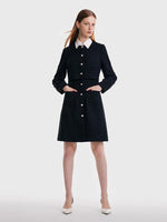 Coarse Tweed Fake Two Piece Dress GOELIA