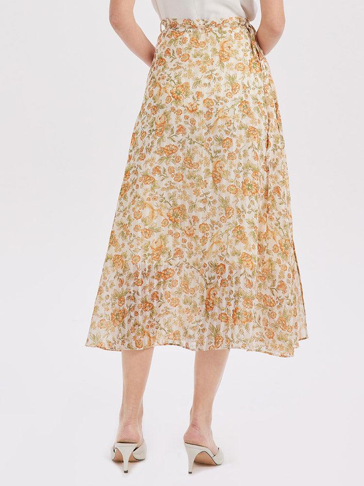 One-Pieced Floral Skirt GOELIA