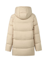 Drawstring Hooded Short Goose Down Garment GOELIA