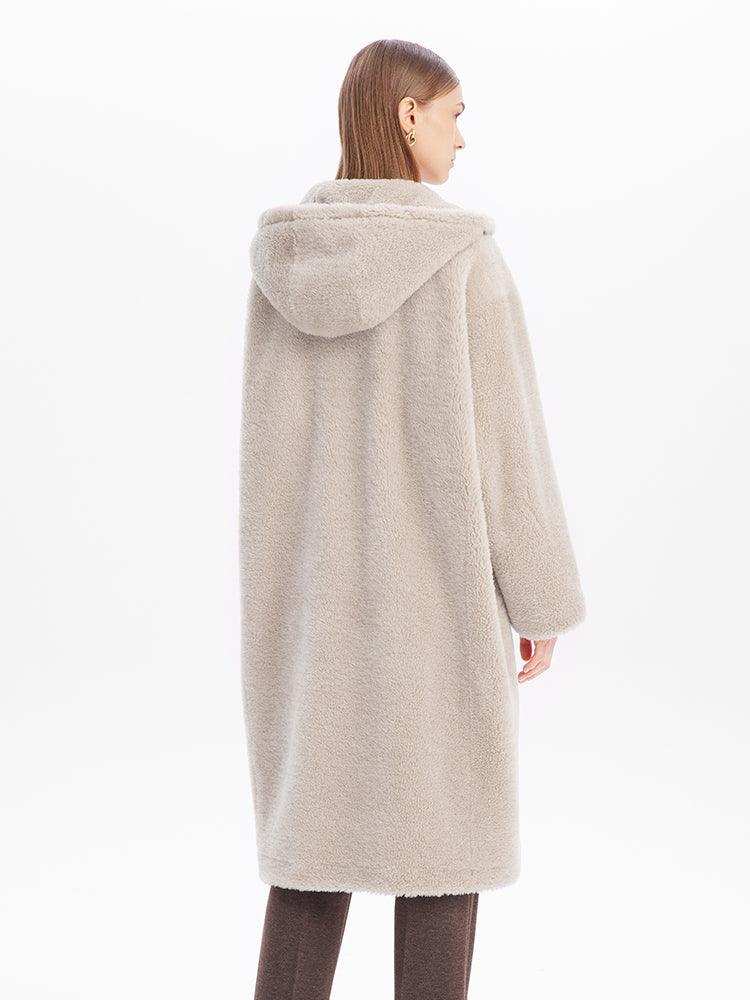 Teddy Lamb Wool  Coat GOELIA