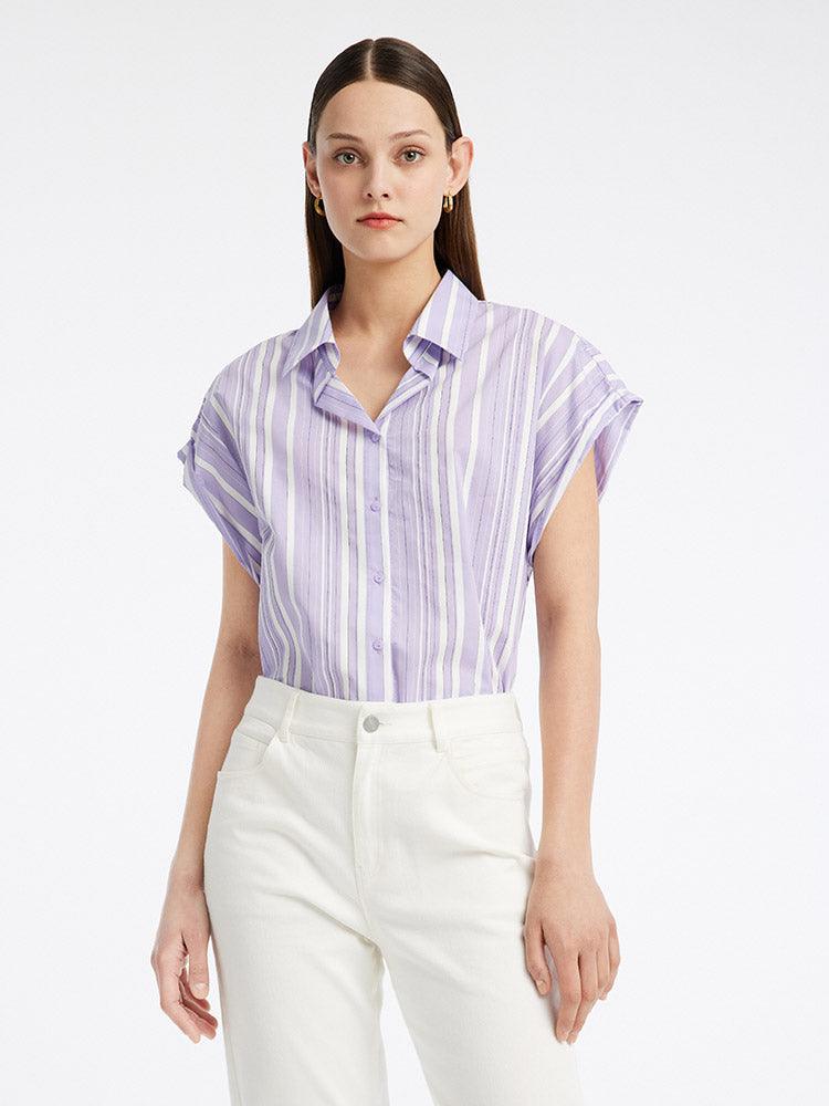 Purple Stripe Shirt GOELIA