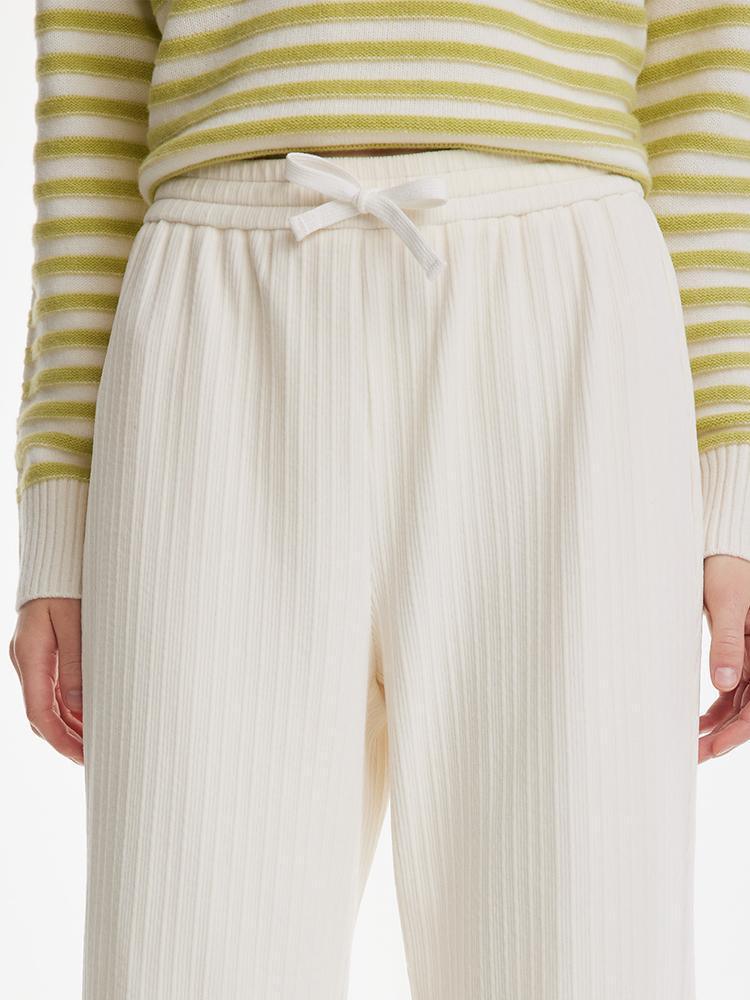 Straight Wide Leg Knitted Pants GOELIA