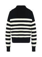 Woolen Knitted Stripe Cardigan GOELIA