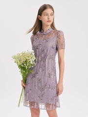 Cheongsam Double-Layer Dress GOELIA