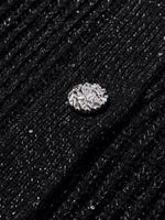 Black Sequins Wool Cardigan GOELIA