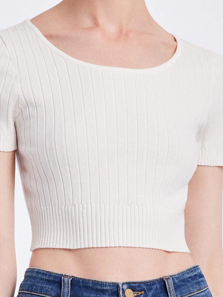 Basic Fitted Crop Top GOELIA