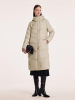 Hooded Long Goose Down Garment GOELIA
