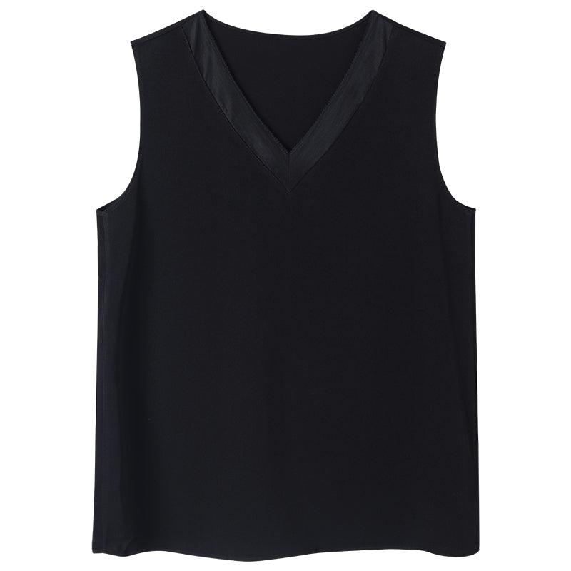 Acetate V-Neck Top GOELIA