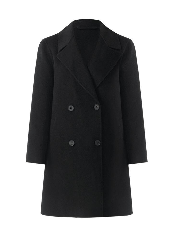 Wool And Cashmere Double-Faced Notched Lapel Coat GOELIA