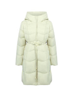 Hooded Slim Mid-Length Goose Down Garment GOELIA